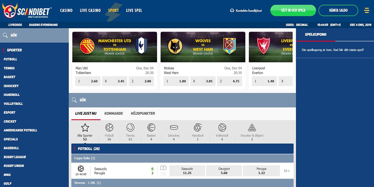 Scandibet screenshot